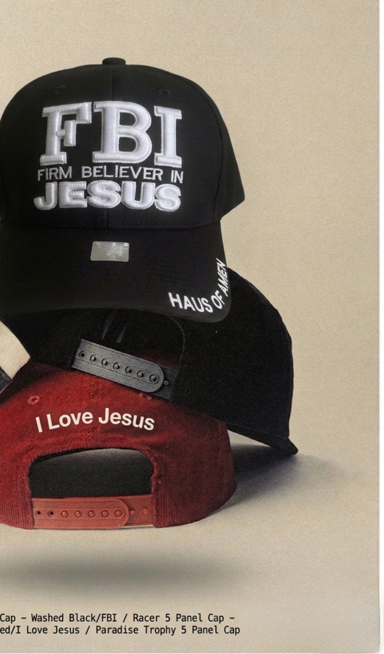 HAUS OF AMEN — FBI (Firm Believer in Jesus) Structured Hat